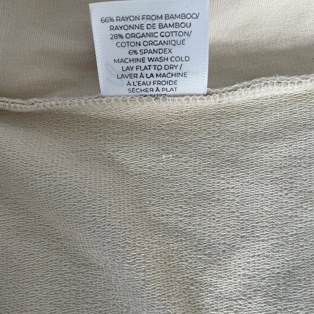 Jax & Lennon Women's Off White Half-Zip Pullover Top Size Extra Small - Picture 3 of 4